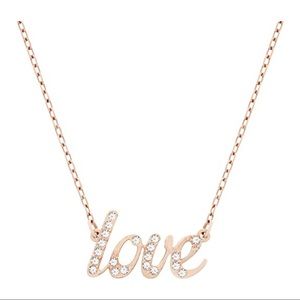 Swarovski “love” necklace